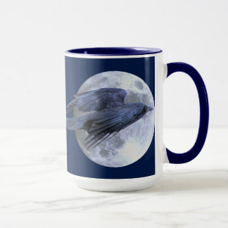 Caneca Gótico negro voador Raven & Moon Willife Design
