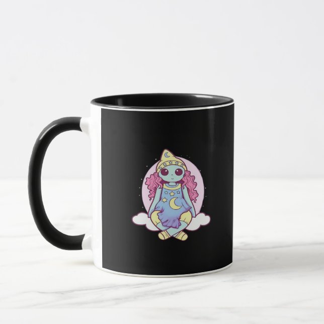 Caneca Gótico Pastel Whimsigoth Palhaço Ragdoll (Esquerda)