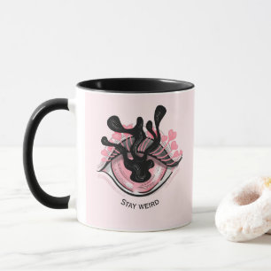 Caneca Gótico Rosa Tocado Horror Assustador Wicca Fica Es