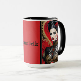 Caneca Gótico Vermelho Lady Coffee Mug