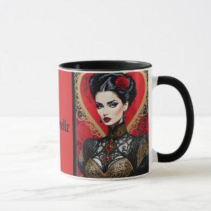 Caneca Gótico Vermelho Lady Mug
