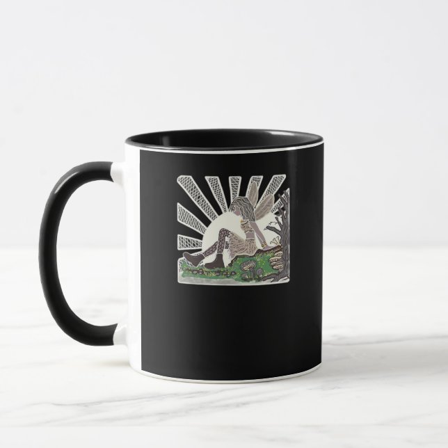 Caneca Gótico Whimsigol Fada Superdimensionada (Esquerda)