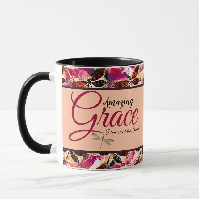 Caneca Graça incrível Libélulas brilhantes (Esquerda)