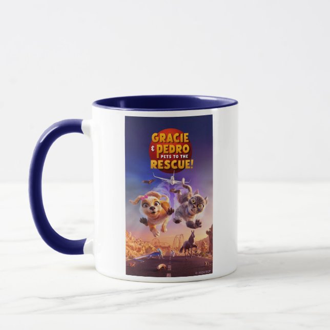 Caneca Gracie & Pedro: Pets para o resgate! (Esquerda)