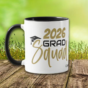 Caneca Grad Squad Dourado Preto