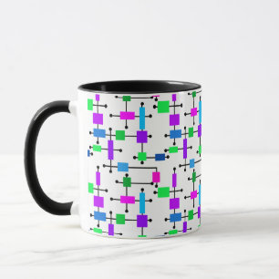 Caneca Grade de Cores legal