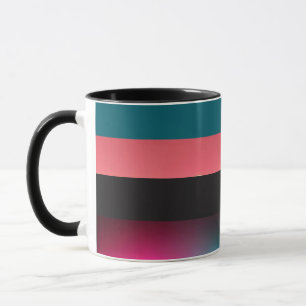 Caneca Gradiente de faixas de negros - Mug de café Elegan