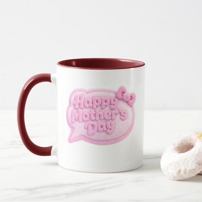 Caneca Gradiente Fofo Dia das Mães (Com Donut)