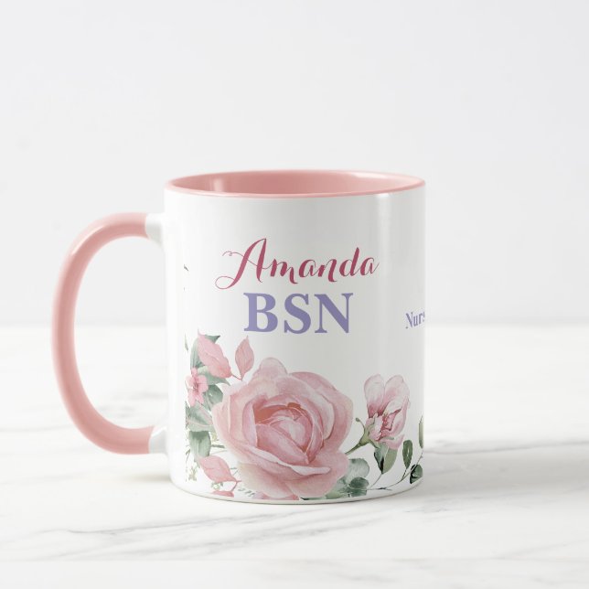 Caneca Graduação da Escola de Enfermagem BSN (Esquerda)