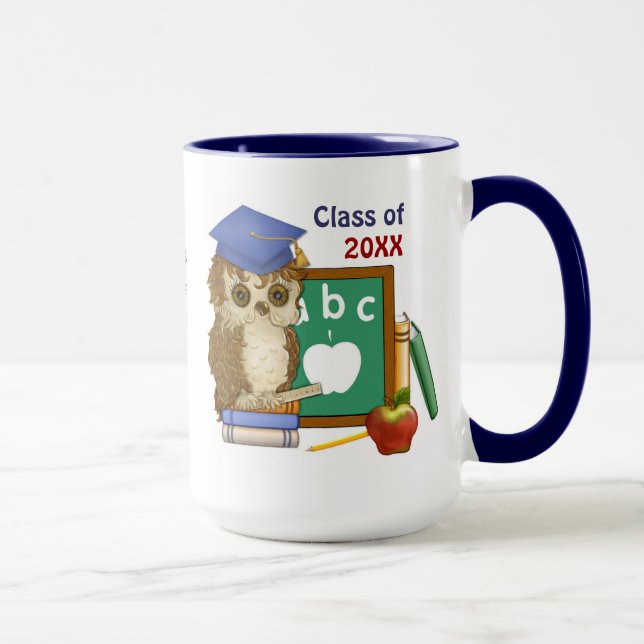 Caneca Graduação de Coruja Bolsa de Estudos (Direita)