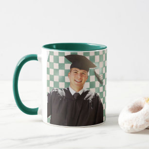 Caneca Graduação de Homens com Foto Personalizada em Xadr