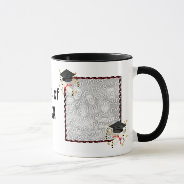 Caneca Graduação de Morteiro Azul e Diploma (Direita)