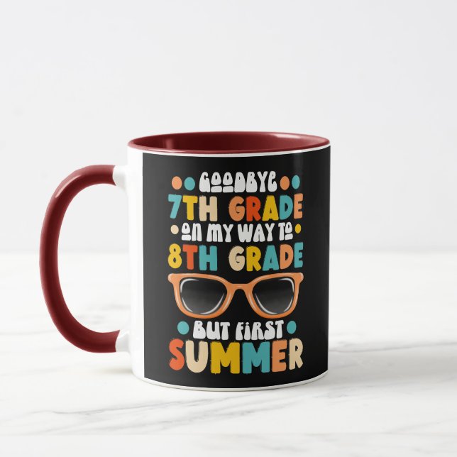 Caneca Graduação Do Grau 7 Para O 8º Grau, Mas Primeiro V (Esquerda)