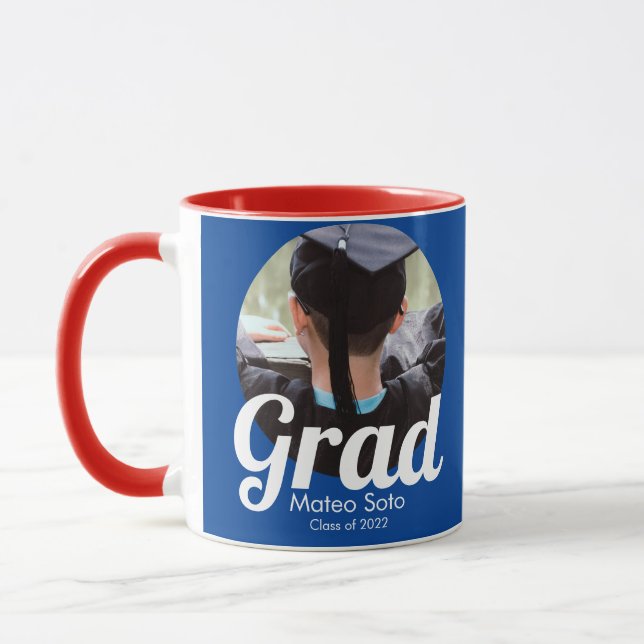 Caneca Graduação Foto Negrito Qualquer Cor (Esquerda)
