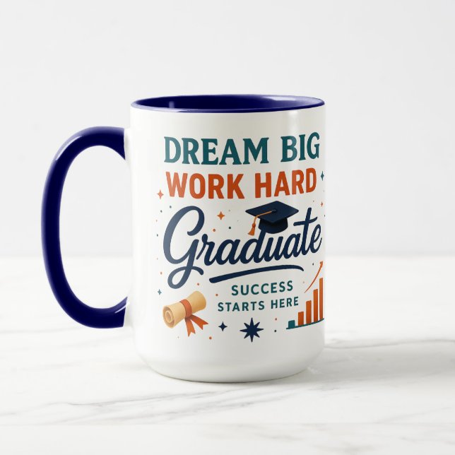 Caneca Graduação Mug - Combo Mug de 15 oz para Formandos (Esquerda)
