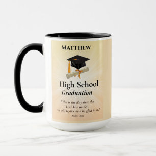 Caneca Graduação no Ensino Médio Sunburst Personalizado