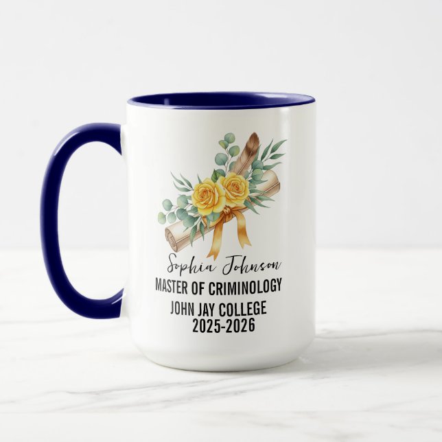 Caneca Graduação Personalizada da Turma de 2025 (Esquerda)