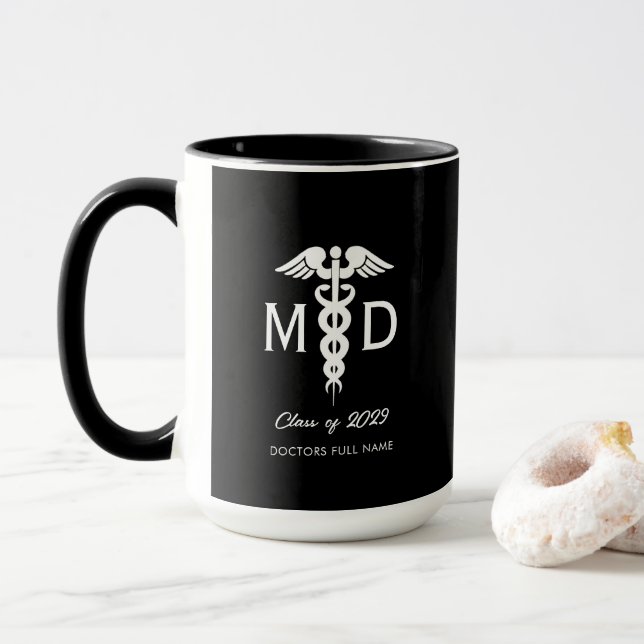 Caneca Graduação Personalizada de Estudantes Médicos (Com Donut)