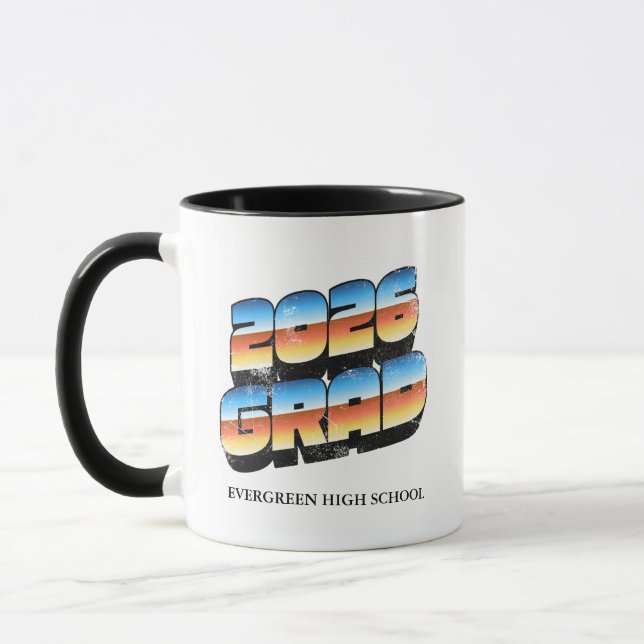 Caneca Graduação Retro 2026 (Esquerda)