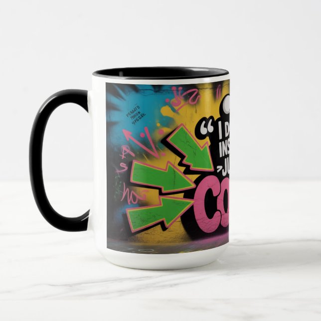 Caneca Graffiti Pep Talk - Motivação Divertida  (Esquerda)