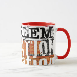 Caneca gráfica contemporânea