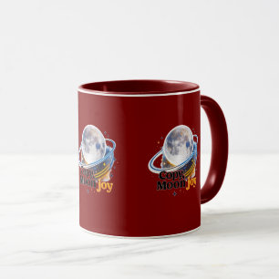 Caneca Gráfica do Planeta Celestial Lua Alegria