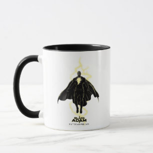 Caneca Gráfico Black Adam Lightning Silhouette