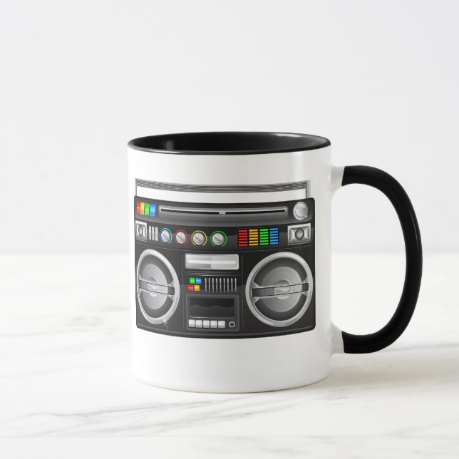 Caneca gráfico blaster do gueto da boombox (Direita)