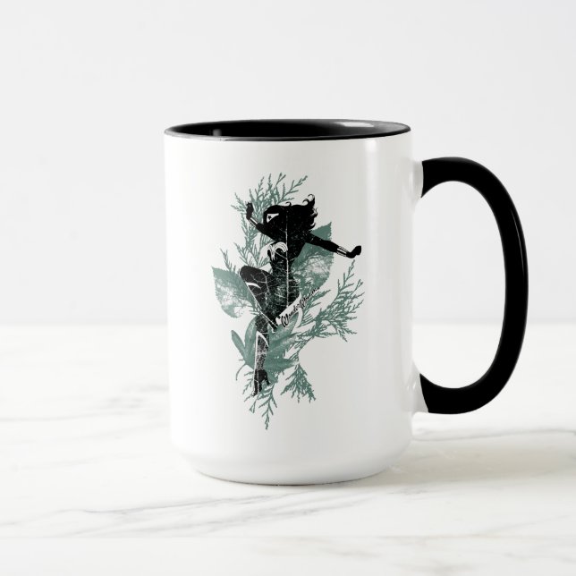 Caneca Gráfico da Folhagem de Aterrissagem da Mulher Mara (Direita)