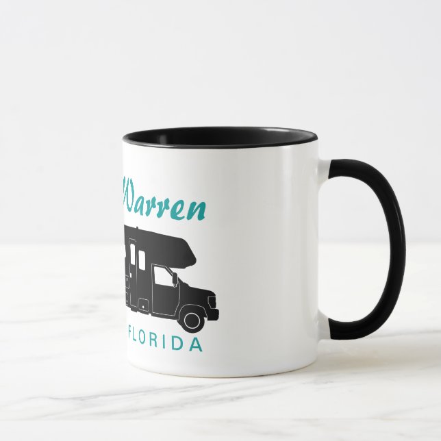 Caneca Gráfico da silhueta da classe C Motorhome (Direita)