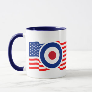 Caneca Gráfico de Destino do Roundel USA