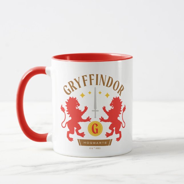Caneca Gráfico de Espada de Leão Duplo GRYFFINDOR™ House (Esquerda)