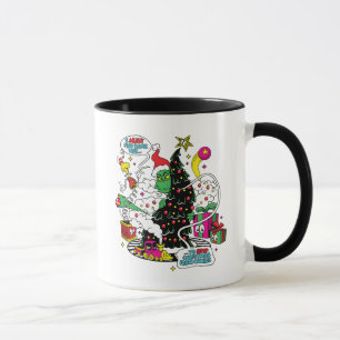 Caneca Gráfico de Natal Colorido