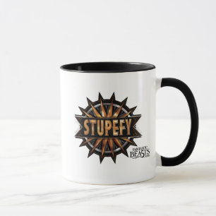 Caneca Gráfico de Ortografia Preta e Dourada