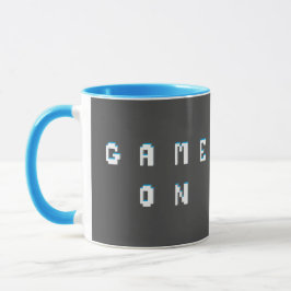 Caneca Gráfico de texto do estilo de pixel retroativo