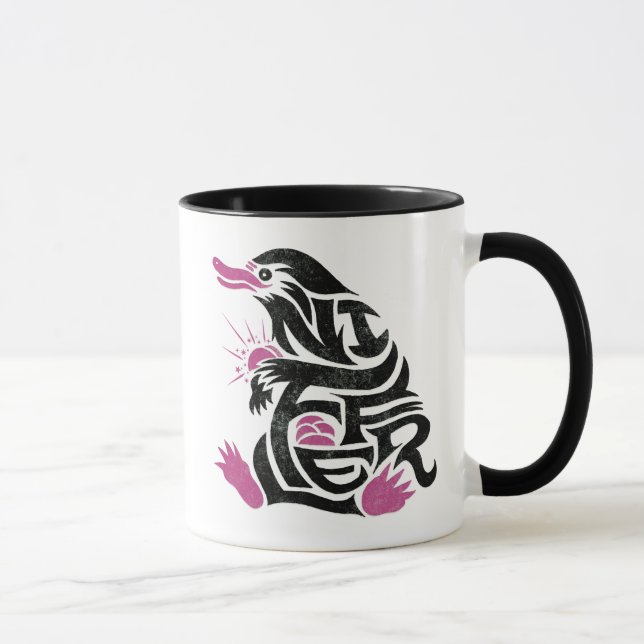 Caneca Gráfico de Tipografia NIFFLER™ (Direita)