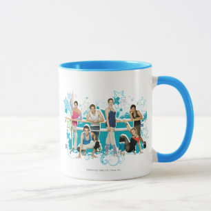 Caneca Gráfico do molde da academia da dança