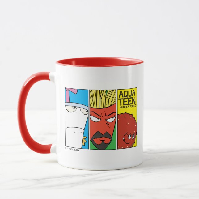 Caneca Gráfico do Painel de Caracteres de Força de Fome d (Esquerda)
