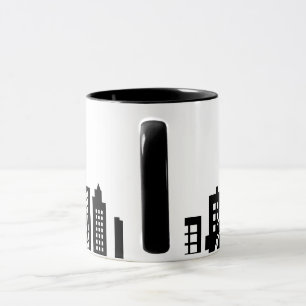 Caneca Gráfico do vetor de fruta com roupa de gato