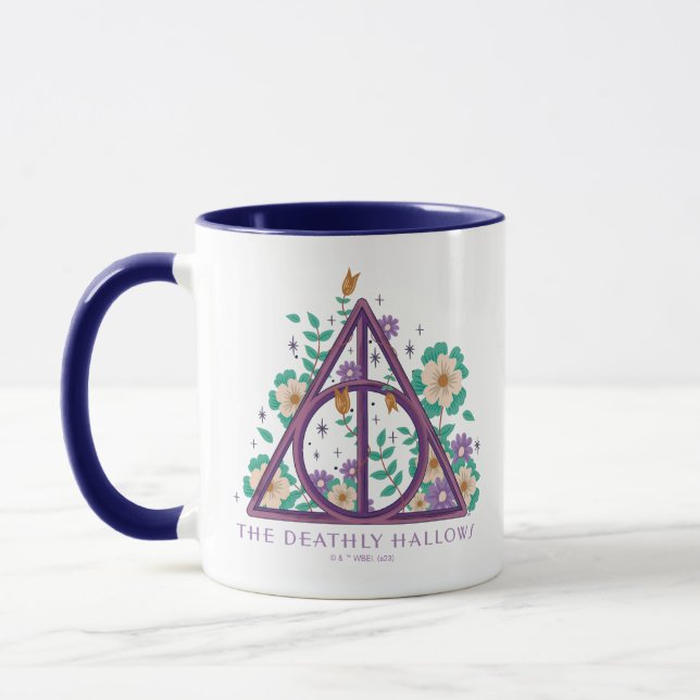 Caneca Gráfico Floral Deathly Hallow (Esquerda)