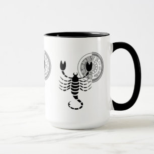 Caneca Gráfico Zodiac Escorpião Escorpião Grego