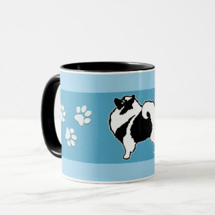 Caneca Gráficos do Keeshond - arte original bonito do cão
