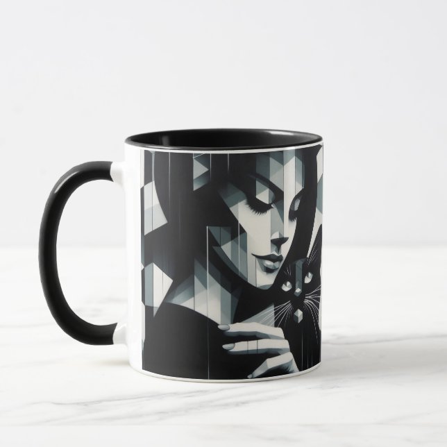 Caneca Grafite Cat Lady (Esquerda)