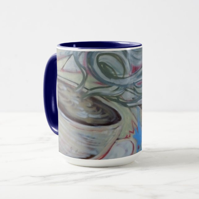 Caneca Grafite de café Mug (Frente Esquerda)