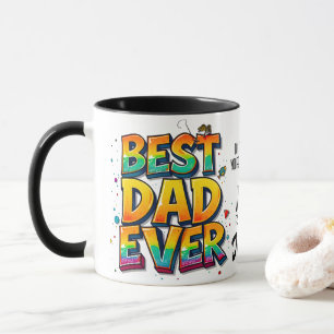 Caneca Grafite De Cotação De Peixe Do Melhor Pai