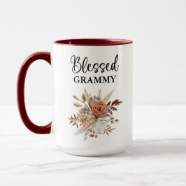 Caneca Grammy Abençoado | Salmo 127:3 | Queda Floral