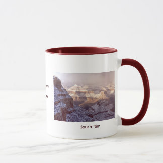 Caneca Grand Canyon na neve do inverno