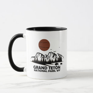 Caneca Grand Teton montanhas Parque Nacional Wyoming