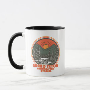Caneca Grand Teton montanhas Parque Nacional Wyoming