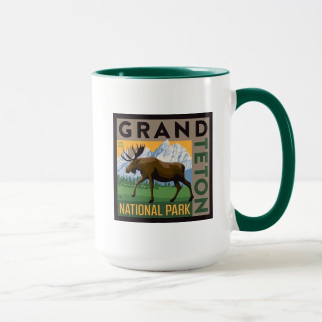 Caneca Grand Teton National Park Moose (Direita)